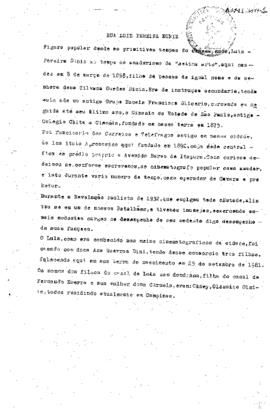 Rua Luiz Pereira Diniz