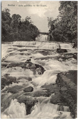 Salto primitivo no Rio Jacaré