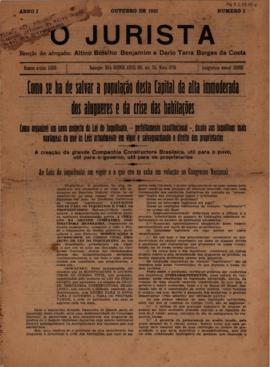 Como se ha de salvar a população desta Capital da alta immoderada dos alugueres e da crise das ha...