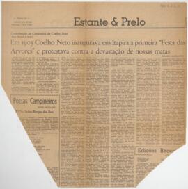 Em 1963 Coelho Neto inaugurava em Itapira a primeira "Festa das Arvores" e protestava c...