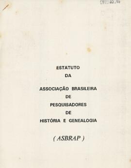 Estatuto da Associação Brasileira de Pesquisadores de História e Genealogia