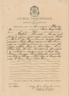 [Certidão de Batismo]