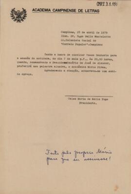 Minuta de Carta de Convite