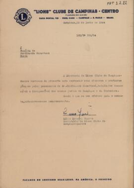 [Carta de condolências]