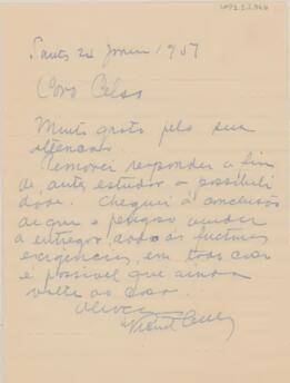 [Carta pessoal]