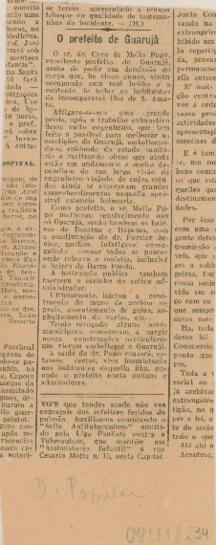 O prefeito de Guarujá