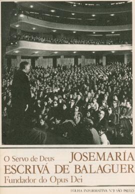 O servo de Deus Josemaría Escrivá de Balaguer