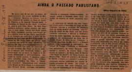 Ainda o passado paulistano