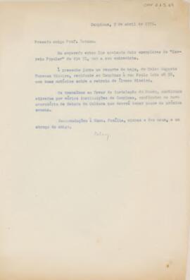 [Carta de encaminhamento]