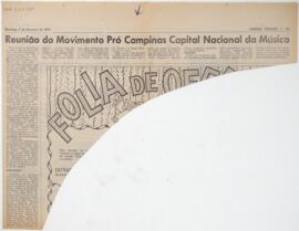 Reunião do Movimento Pró Campinas Capital Nacional da Música