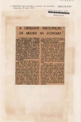 A crescente participação da mulher na economia