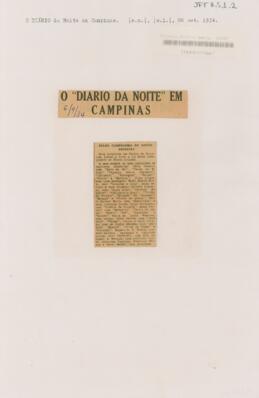 O “Diario da noite” em Campinas