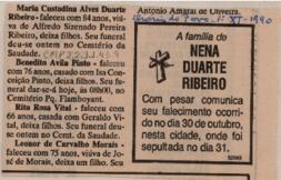 [Nota de falecimento]