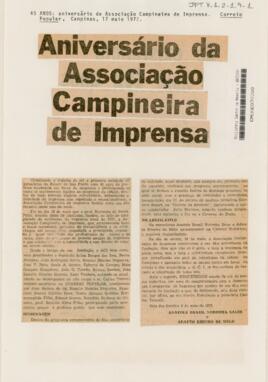 Aniversário da Associação Campineira de Imprensa