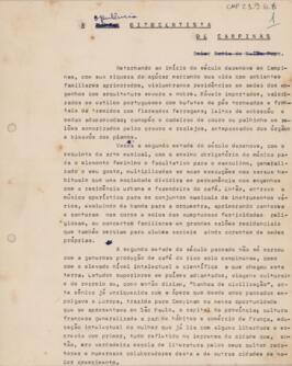 A Opulência Oitocentista de Campinas