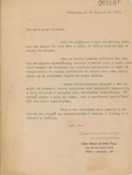 Carta de Pedido de Análise
