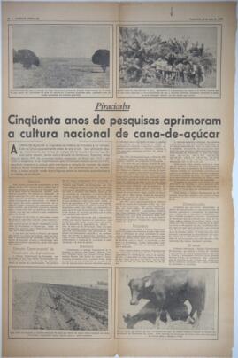 Cinquenta anos de pesquisas aprimoram a cultura nacional de cana-de-açúcar