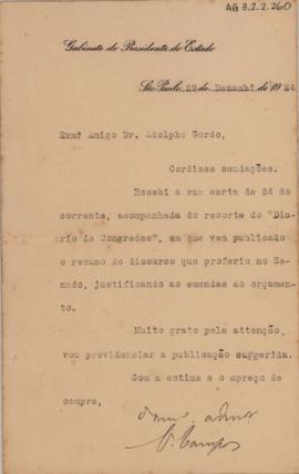 [Carta de confirmação de recebimento]