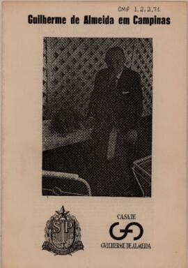 Guilherme de Almeida em Campinas