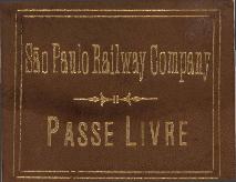 [Passe livre da São Paulo Railway Company]