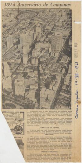 189.o Aniversário de Campinas