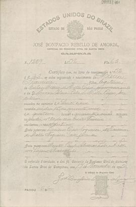 [Certidão de Nascimento]