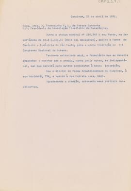 [Carta de encaminhamento]