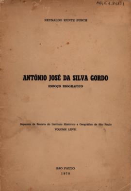 Antônio José da Silva Gordo: esboço biográfico