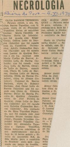 [Nota de falecimento]