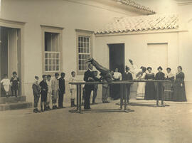[Exercício de ginástica no Grupo Escolar Doutor Quirino dos Santos]
