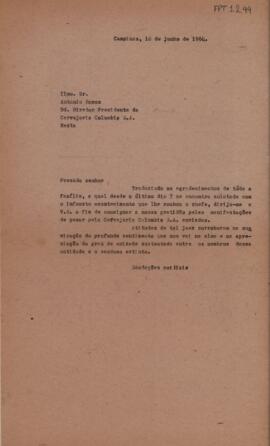 [Carta de agradecimento]