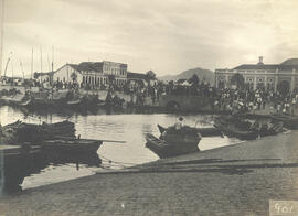 Praça do mercado em Santos