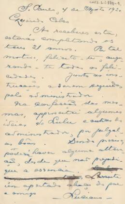 [Carta de felicitações]
