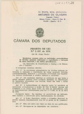 Projeto de Lei nº 2.657, de 1976