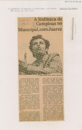 A Sinfônica de Campinas no Municipal, com Juarez