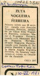 [Obituário de Zuta Nogueira Ferreira]