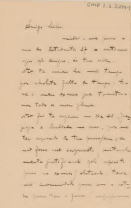 [Carta pessoal]