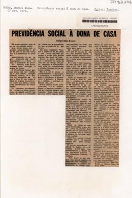 Previdência Social à dona de casa