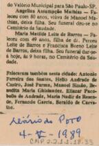 [Nota de falecimento]