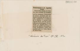 Homenagens a d. Agnello Rossi