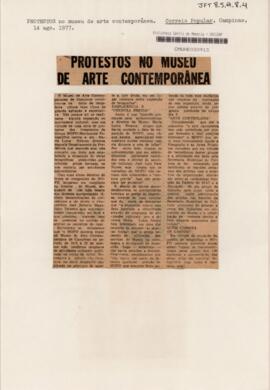 Protestos no Museu de Arte Contemporânea