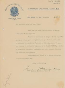 [Carta de pedido de informações]