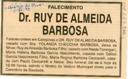 [Obituário de Ruy de Almeida Barbosa]