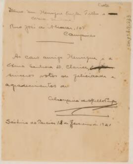 [Carta de agradecimento]