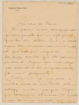 [Carta pessoal]