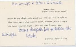 [Carta de agradecimento]