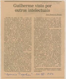 Guilherme visto por outros intelectuais