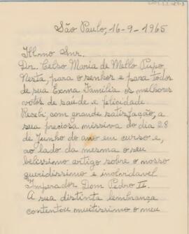 [Carta pessoal]