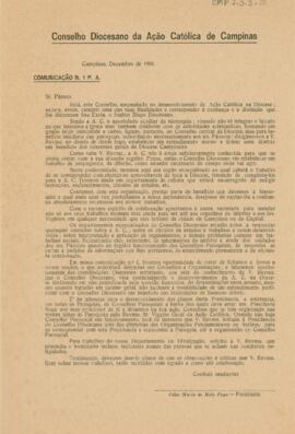 Conselho Diocesano da Ação Católica de Campinas - Movimento de 1938 - Conselho Paroquial de