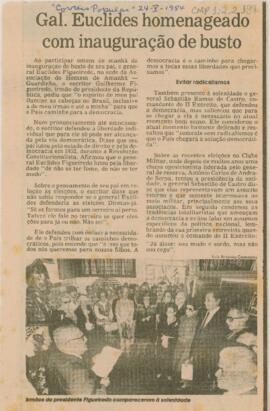 Gal. Euclides homenageado com inauguração de busto